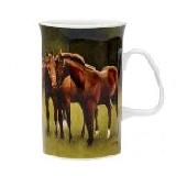 Mug Porcelana al Hueso - Caballos